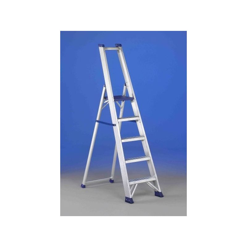 ESCALERA IND TIJERA 1,85MT 8 PELDAÑOS ANCH ALU REGINA SVELT