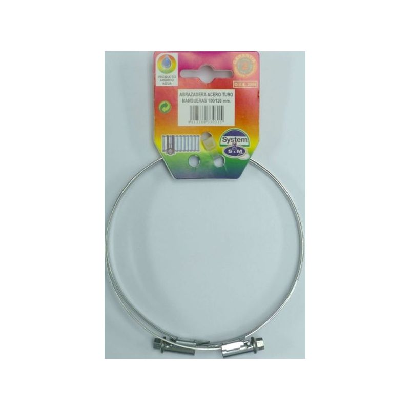 ABRAZ CANAL AGUAS 100-120MM ACERO S&amp;M 2 PZ