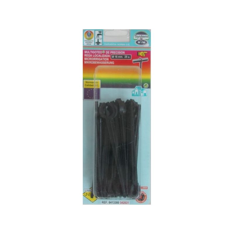 PIQUETA RIEGO S&amp;M GOTEO S&amp;M PP SUJ. MANG. 542831 25 PZ