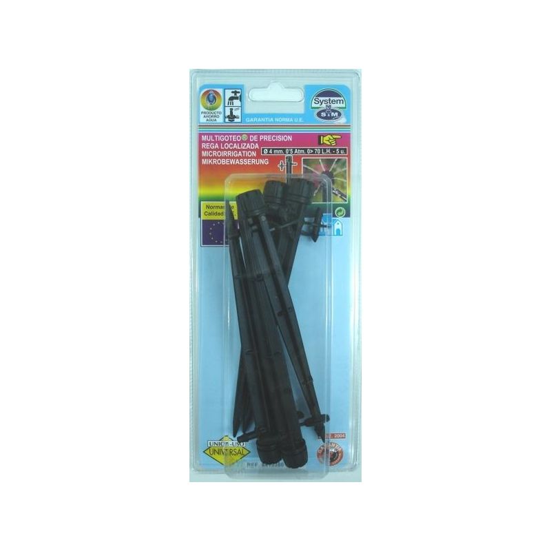 PIQUETA RIEGO GOTEO S&amp;M PP REG CON GOTERO 544477 5 PZ
