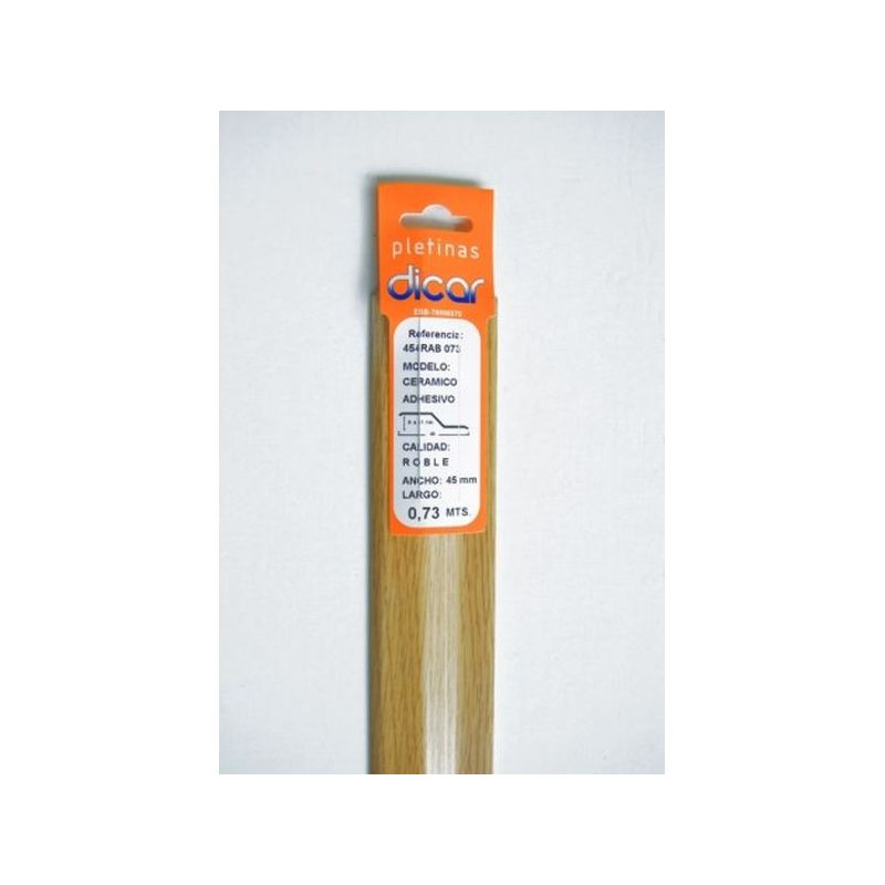 PLETINA PERF 73X45MM DIS.NIVEL ADH INOX ROB DICAR