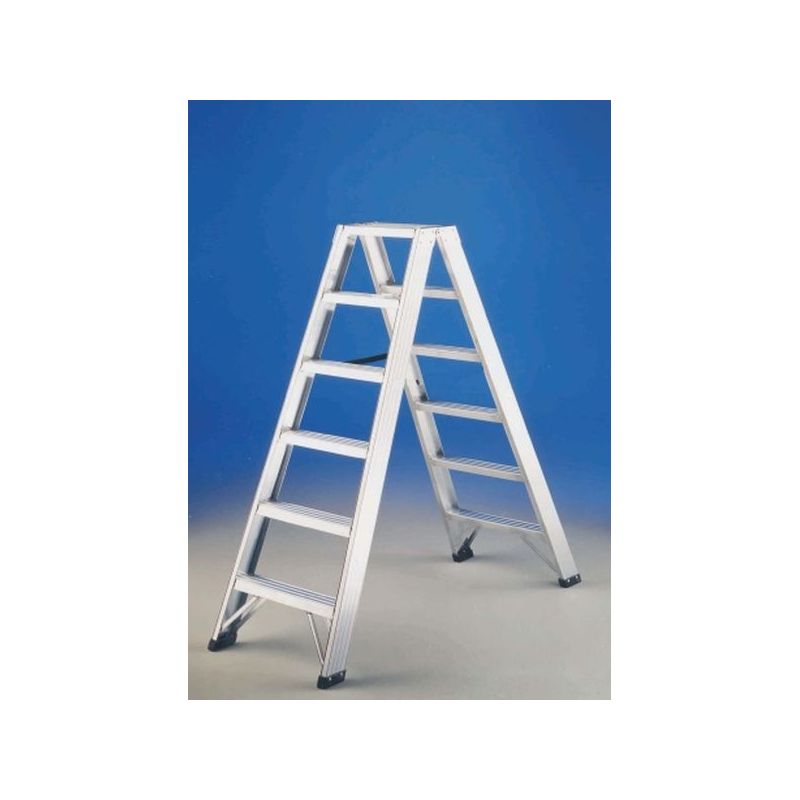 ESCALERA IND TIJERA 1,86MT 8 PELDAÑOS DOB ALU P1 SVELT