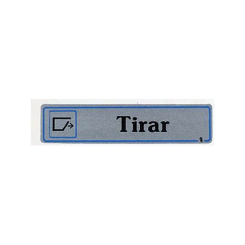 PLACA SEÑALIZACION ADH 175X040MM TIRAD ALU PLA SUPERL.