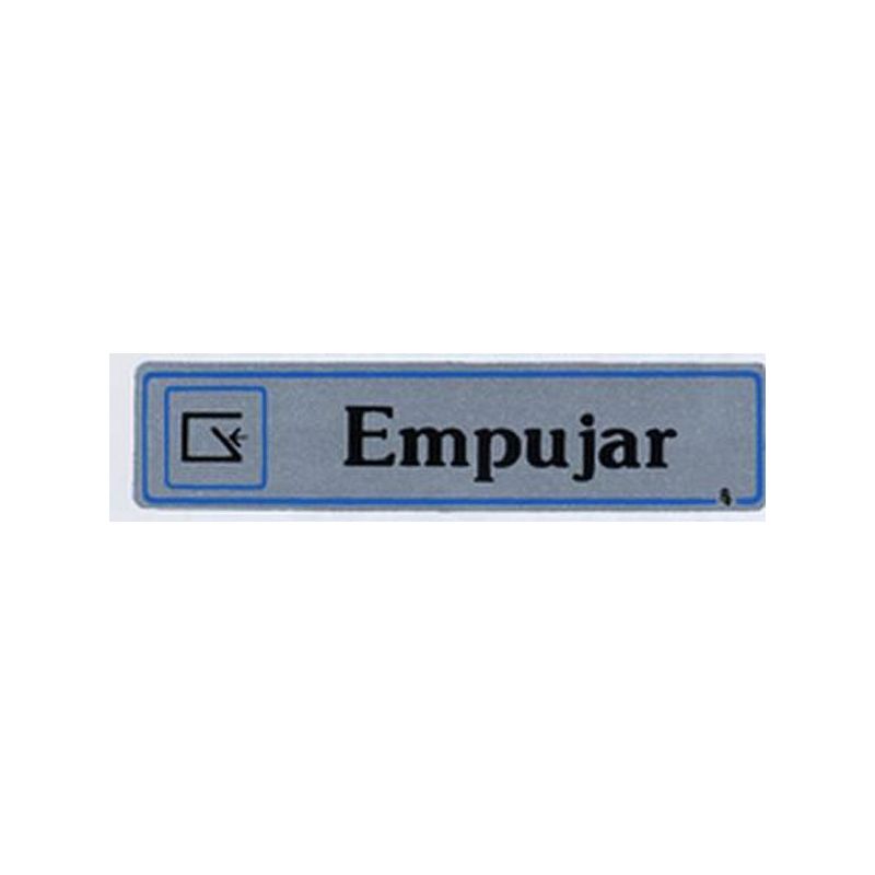 PLACA SEÑAL ADH 175X040MM EMPUJAR ALU PLA SUPERL.