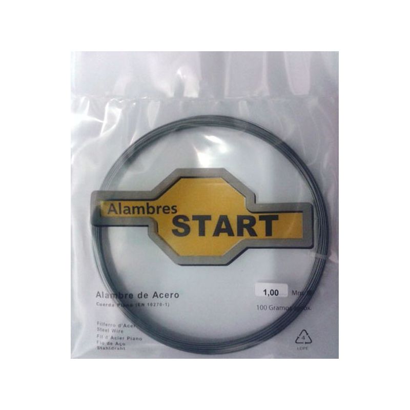 ALAMBRE CUERDA PIANO 0,8MM 100GR ACERO ALAMBRES START 100 GR