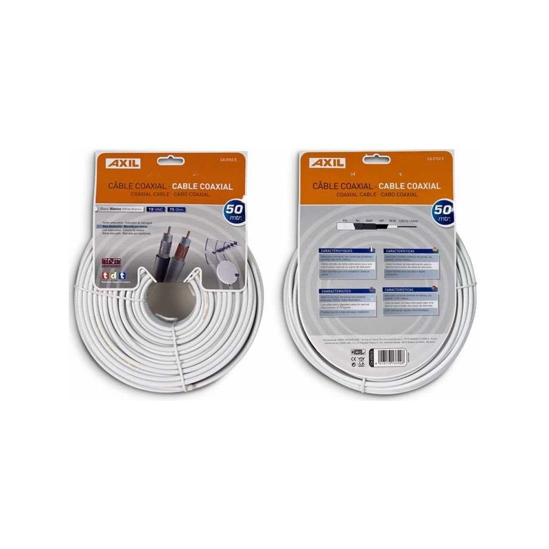 CABLE ANTENA ENGEL AXIL COAXIAL AXIL 19 VATC CA 0752E 50 MT