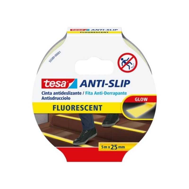 CINTA ANTIDESL. 25MMx05MT ADH AM/FLUO TESATAPE