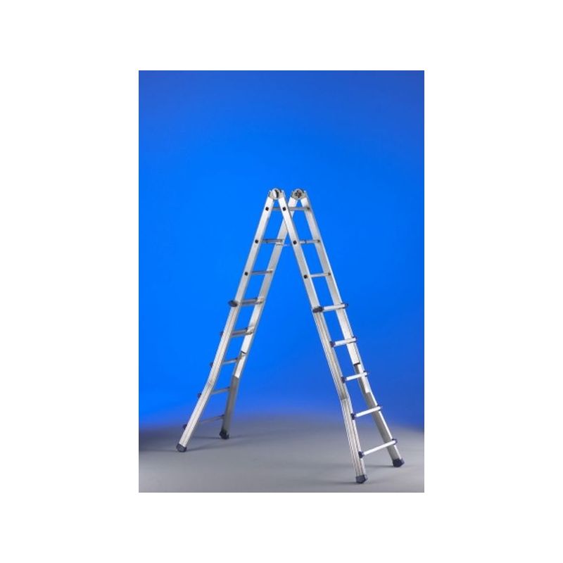 ESCALERA IND.MULT TIJERA 5,15MT 10+10 TELESC ALU EPLUS SVELT