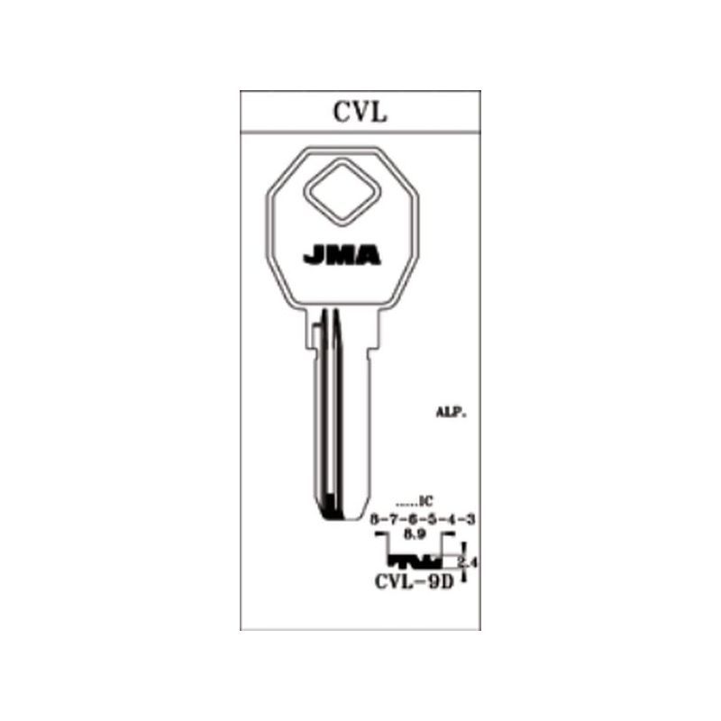 LLAVE PUNTOS EN BRUTO JMA LAT CVL-9D