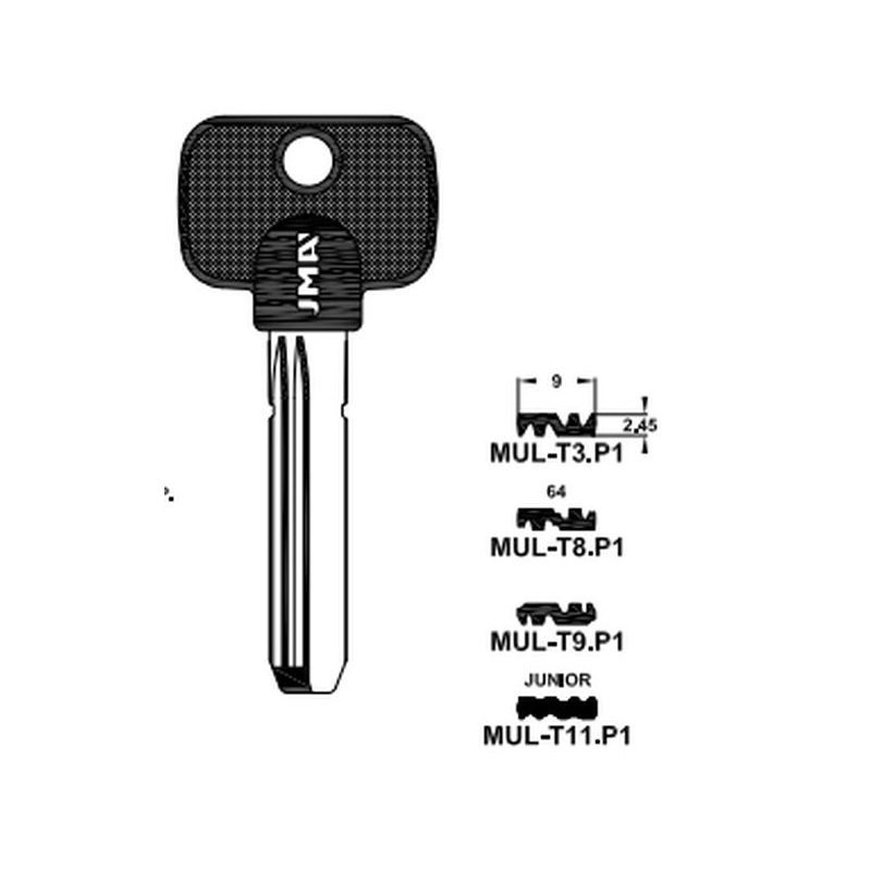 LLAVE PUNTOS EN BRUTO JMA ALPACA NE CABEZA PLAS. MULT-T8.P1