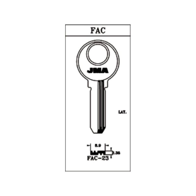 LLAVE PUNTOS EN BRUTO JMA LAT FAC-23