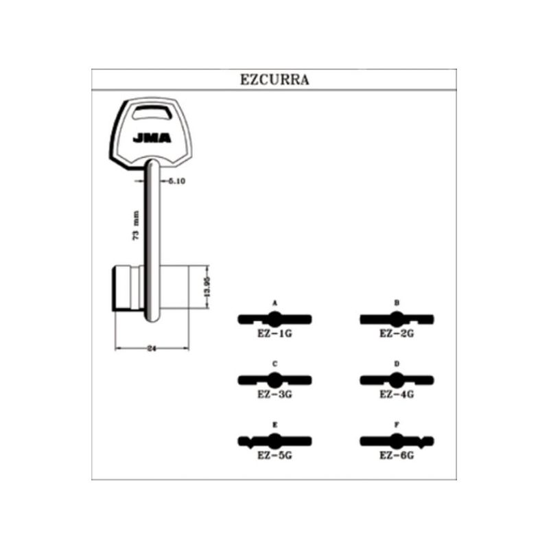 LLAVE DE GORJA EN BRUTO JMA LAT EZ-2G