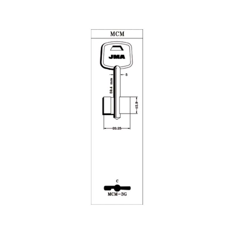 LLAVE DE GORJA EN BRUTO JMA LAT MCM-3G
