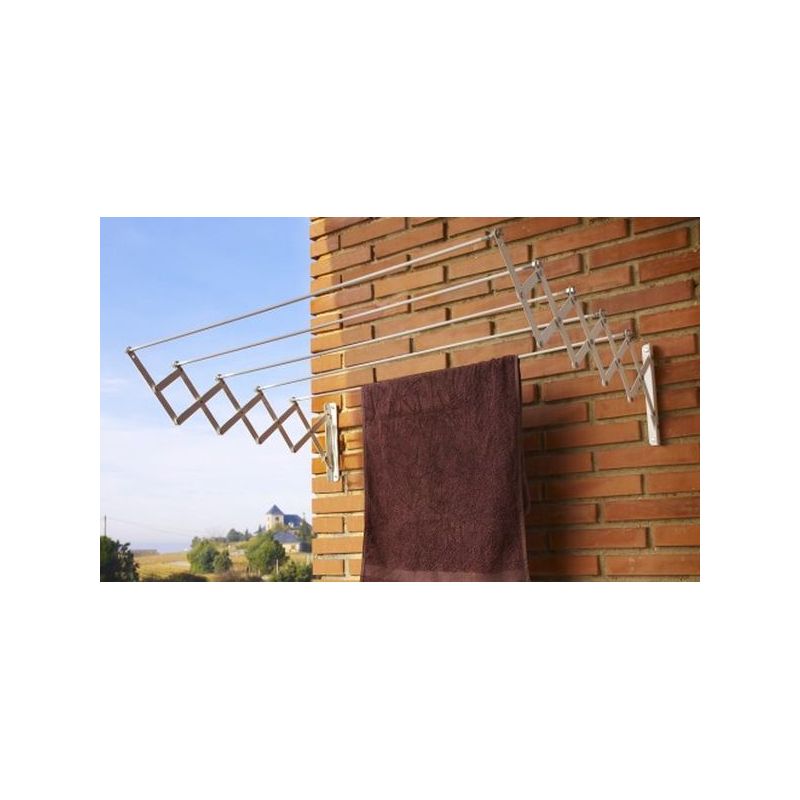 TENDEDERO PARED 5 B. 180CM EXT AC.EP. BL ACORDEON CUNCIAL