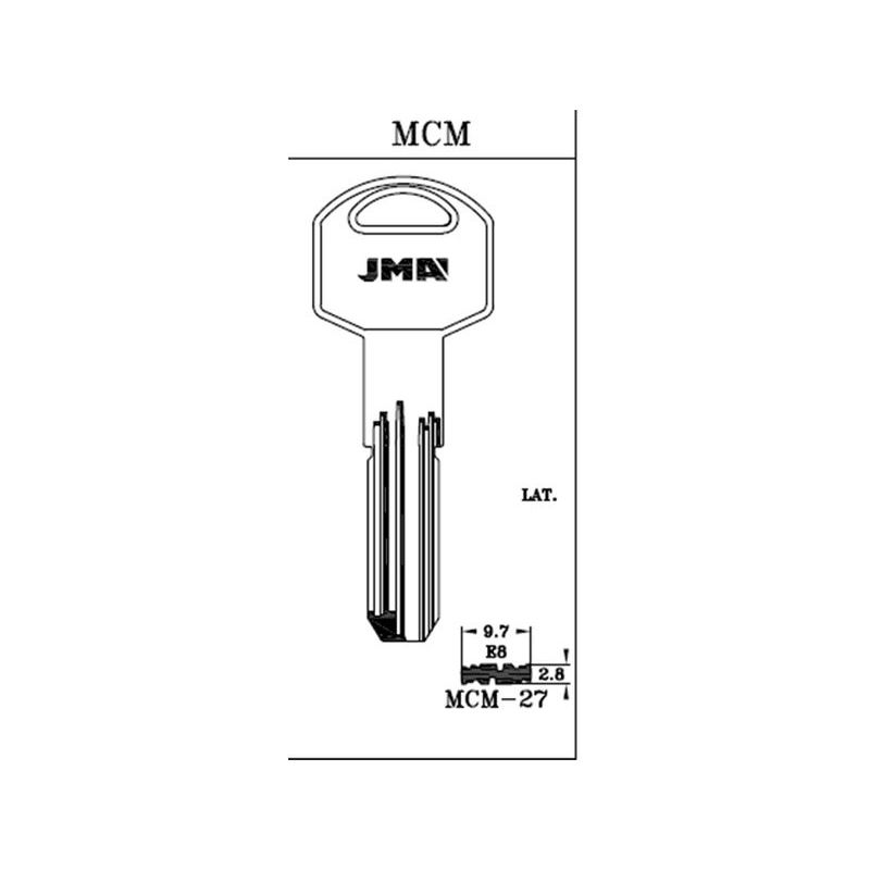 LLAVE PUNTOS EN BRUTO JMA LAT SEGURIDAD MCM-27