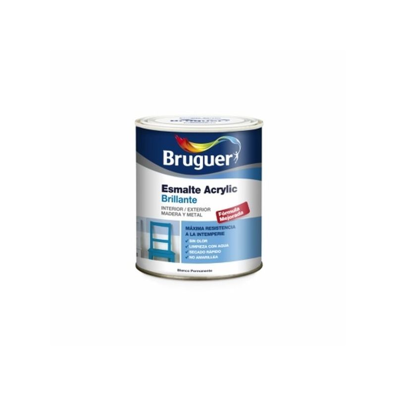ESMALTE ACRIL BRI. 750 ML AMA/LIM INT/EXT S/OLOR BRUGUER