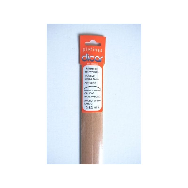 PLETINA PERF 83X3,5MM 1/2C ADH INOX HAYA DICAR