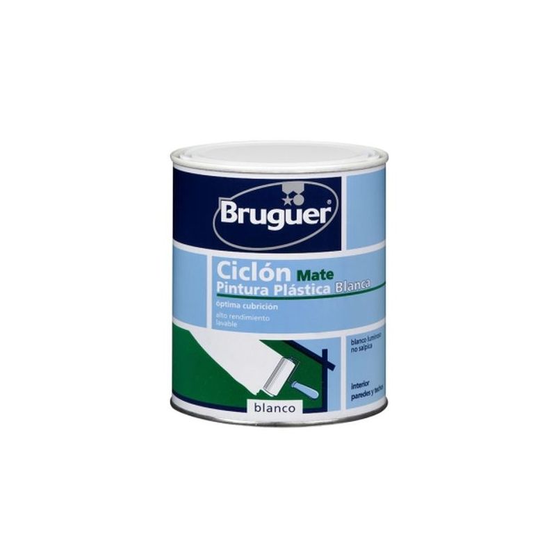 PINTURA PLAST MATE 750 ML BL INT. CICLON BRUGUER