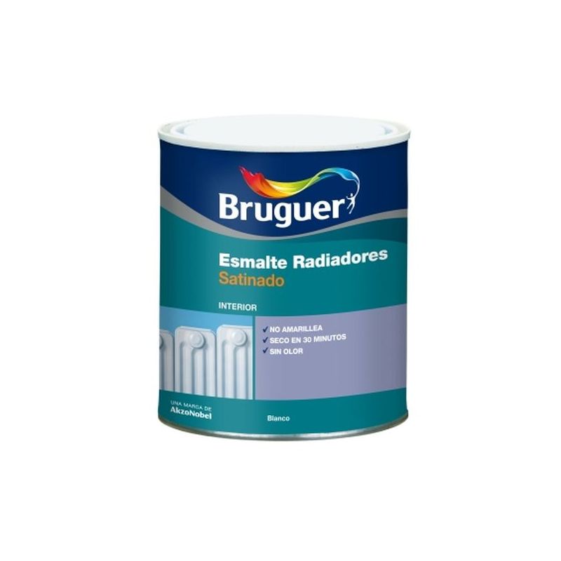 ESMALTE ACRIL SAT. 750 ML BL INT/EXT RADIADORES BRUGUER