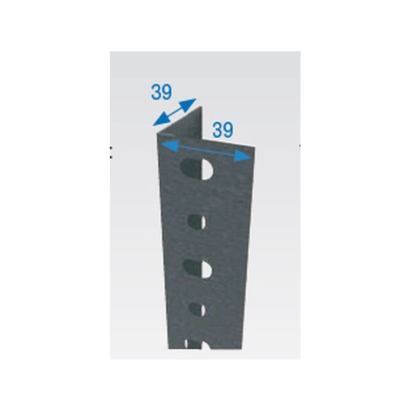 ANGULO ESTANT RANURADO 2,5 MT P40 MET GALV SIMONRACK