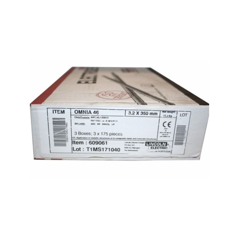 ELECTRODO RUTILO 3,2x350MM LINCOLN OMNIA 46 525 PZ