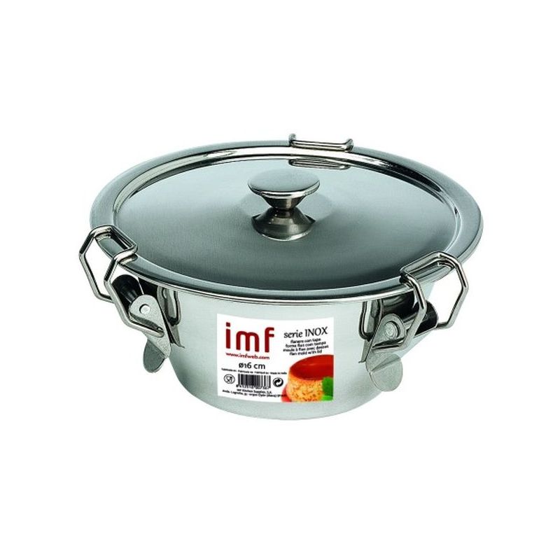 FLANERO RESPOST LISO 16CM C/TAPA INOX IMF