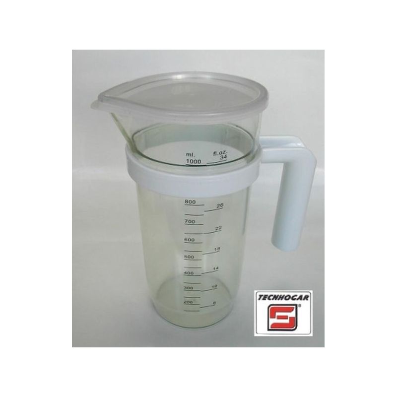 JARRA LIQ. MEDIDORA 1,2LT C/TAPA PL TECNHOGAR