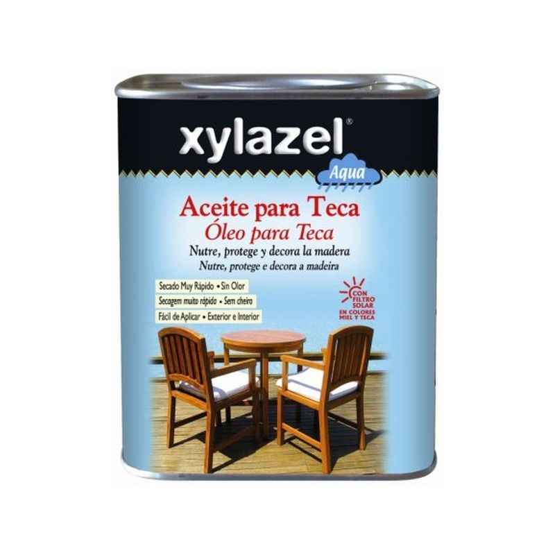 ACEITE TECA PROTECTOR AL AGUA INC. XYLAZEL 750 ML