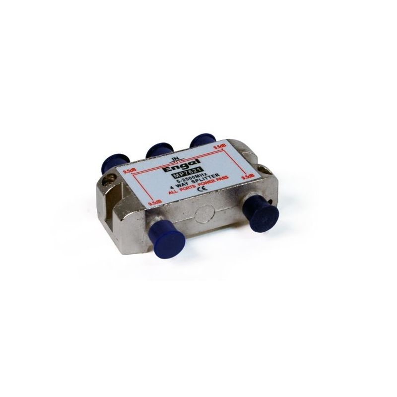 DISTRIBUIDOR ANTENA COAXIAL 1 ENT/4 SAL 9,5DB AXIL