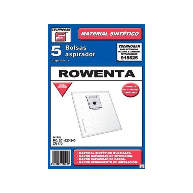 BOLSA ASP THOGAR PAPEL ROWENTA 915625 5 PZ