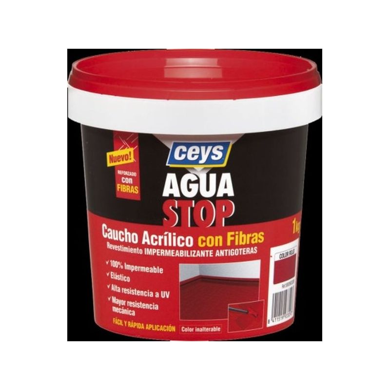 PINTURA IMPERM. CAU/ACR 1 KG TERRA FIB ANTIG AGUASTOP EL CEY