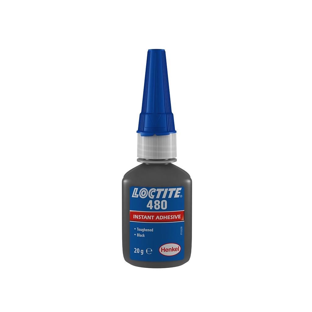 LOCTITE 480 BO 20G ES ADHESIVO INSTANTÁNEO RESISTENCIA A PELADO NEGRO