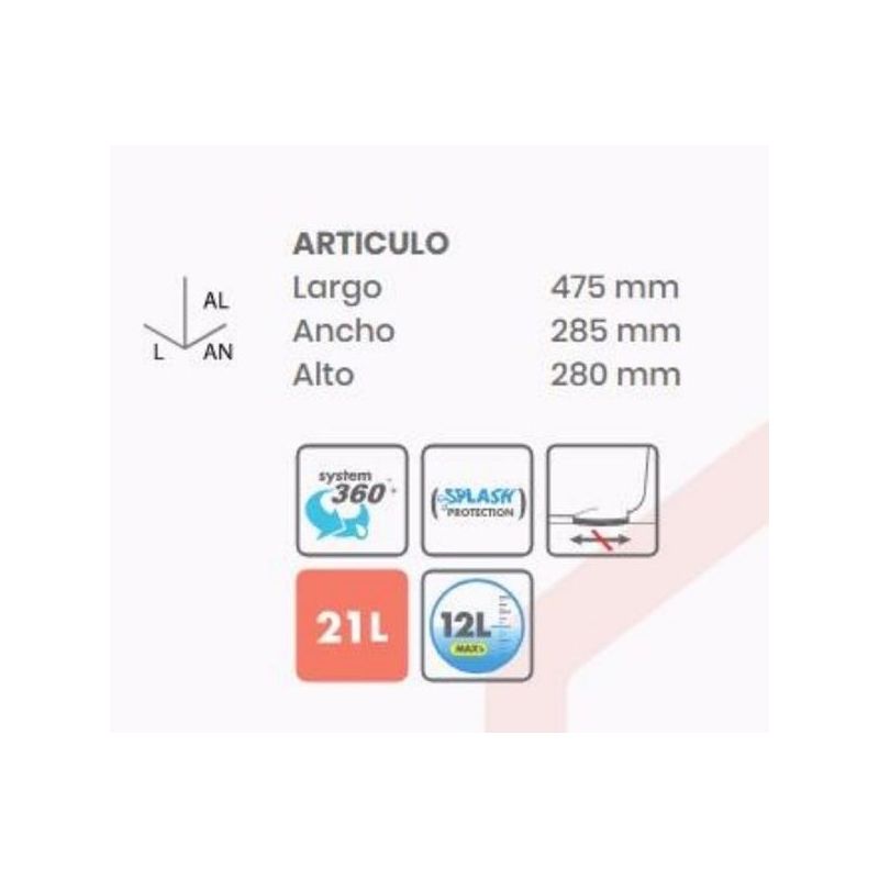 CUBO FREGONA C/ESCURRIDOR TWISTER REF.21243