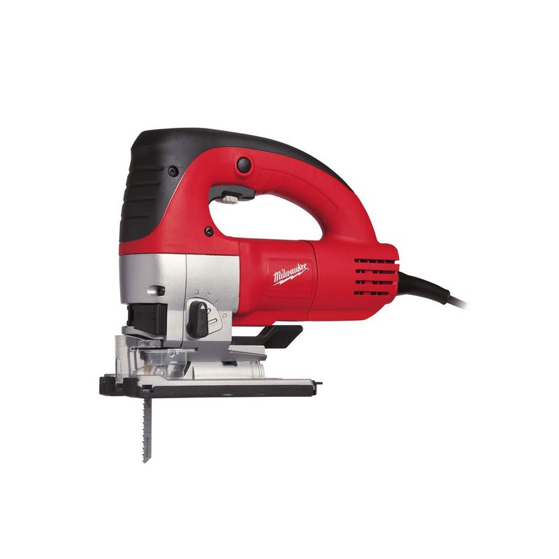 JSPE135TX Sierra de calar de empuñadura cerrada de 750W, capacidad máxima en madera 135mm, carrera 26mm, 800-3000cpm. Se suministra en kitbox