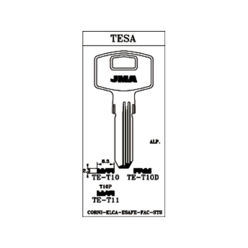LLAVE EN BRUTO PUNTOS STS-T-10=TE-T10