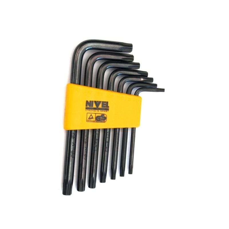 LLAVE TORX  NEGRA 7PZ         
