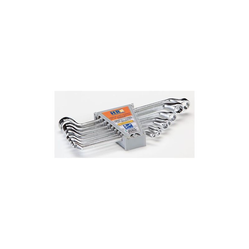 JUEGO 8 LLAVES ACODADAS HR 6X7 A 20X22MM