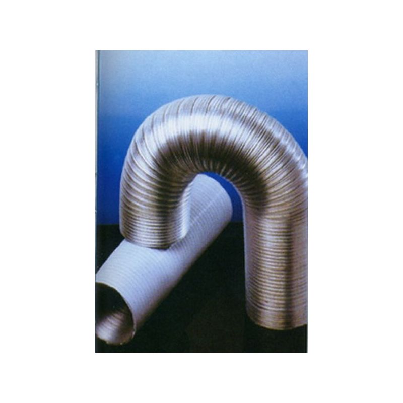 TUBO EX/AIRE 100mmX5 MTR COMP. ALU ESPIR.