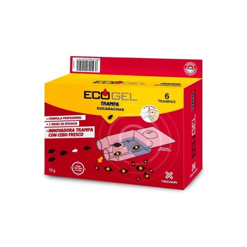 CEBO CUCARACHAS GEL ECOGEL 6PZ 4026 15 GR                   
