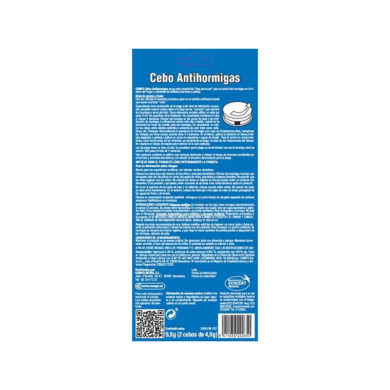 CEBO HORMIGAS COMPO 2226502011 2 PZ                         