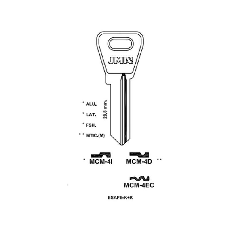 LLAVE EN BRUTO M.C.M.-4I