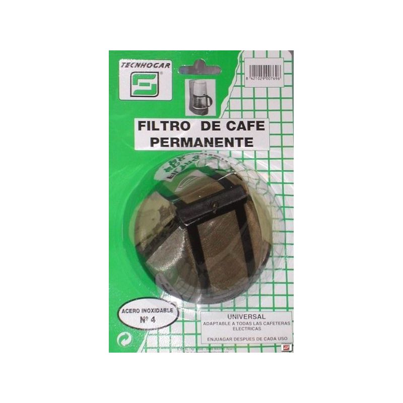 FILTRO CAFE PERMAN. MET. TECNHOGAR                          