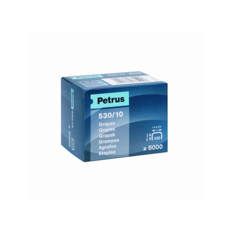 GRAPA CLAVADORA 10MM  530-77509 PETRUS 5.000 PZ             
