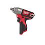 M12BIW12-0 Llave de impacto subcompacta M12™, recepción 1/2" con pin de retención, máximo par de apriete 138Nm. Se suministra en versión cero, sin baterías ni cargador